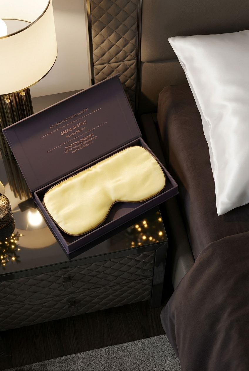 Silk Sleep Mask Panna Cotta