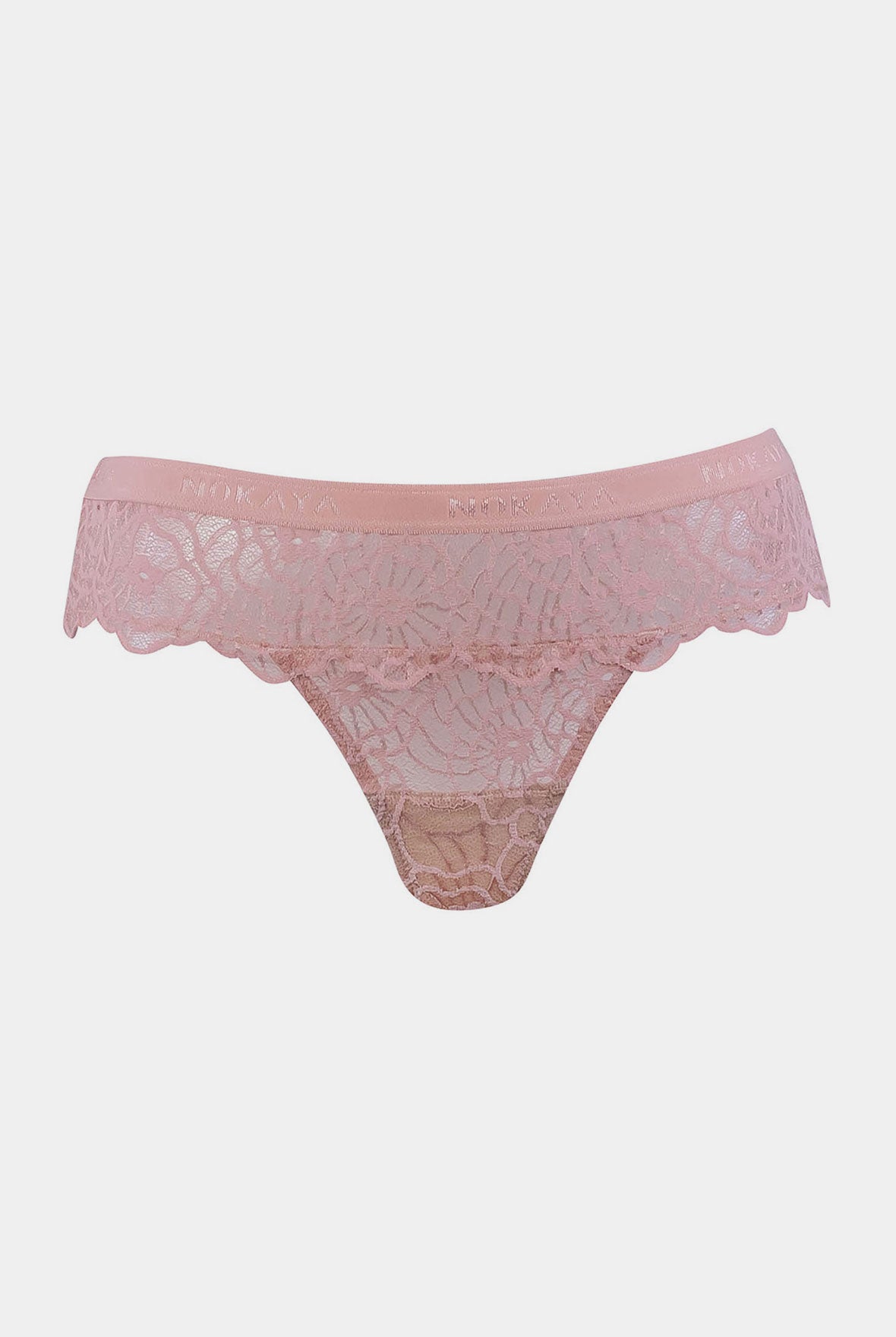 Born in Ukraine Lace Thong Pink
