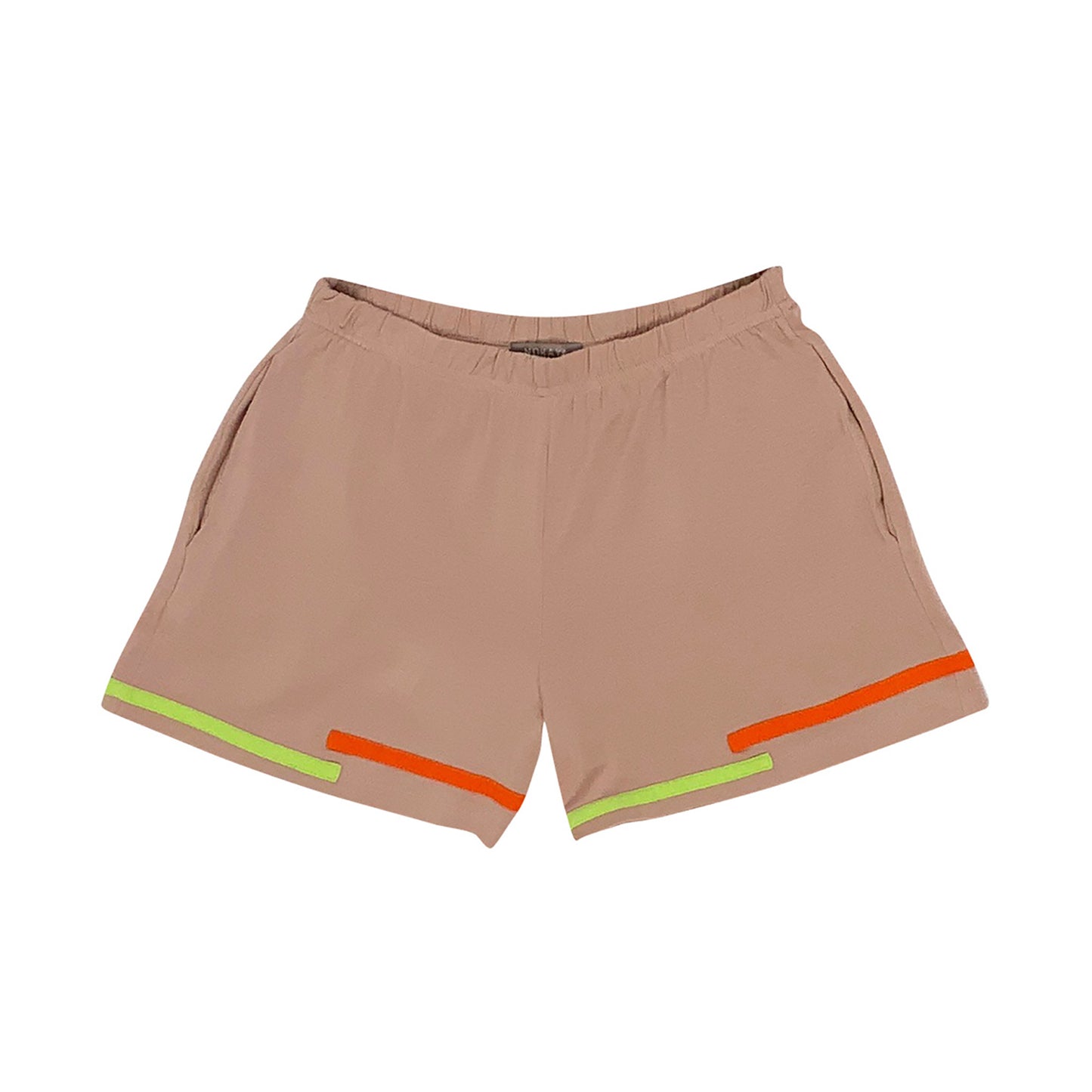 The Lovely Break shorts, nude with bright accents 