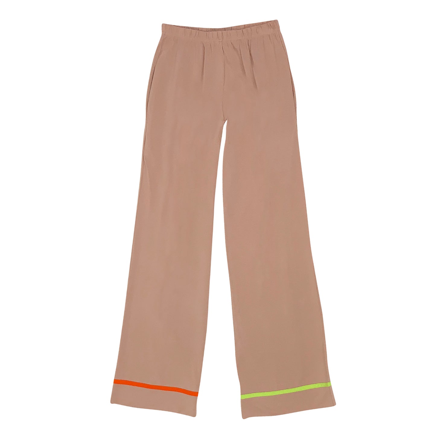 Pants Lovely Break, nude with bright accent stripe.