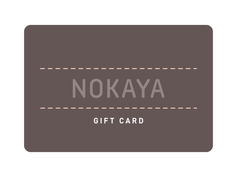  e-GIFT CARD at nokayadesign.com. First edition.