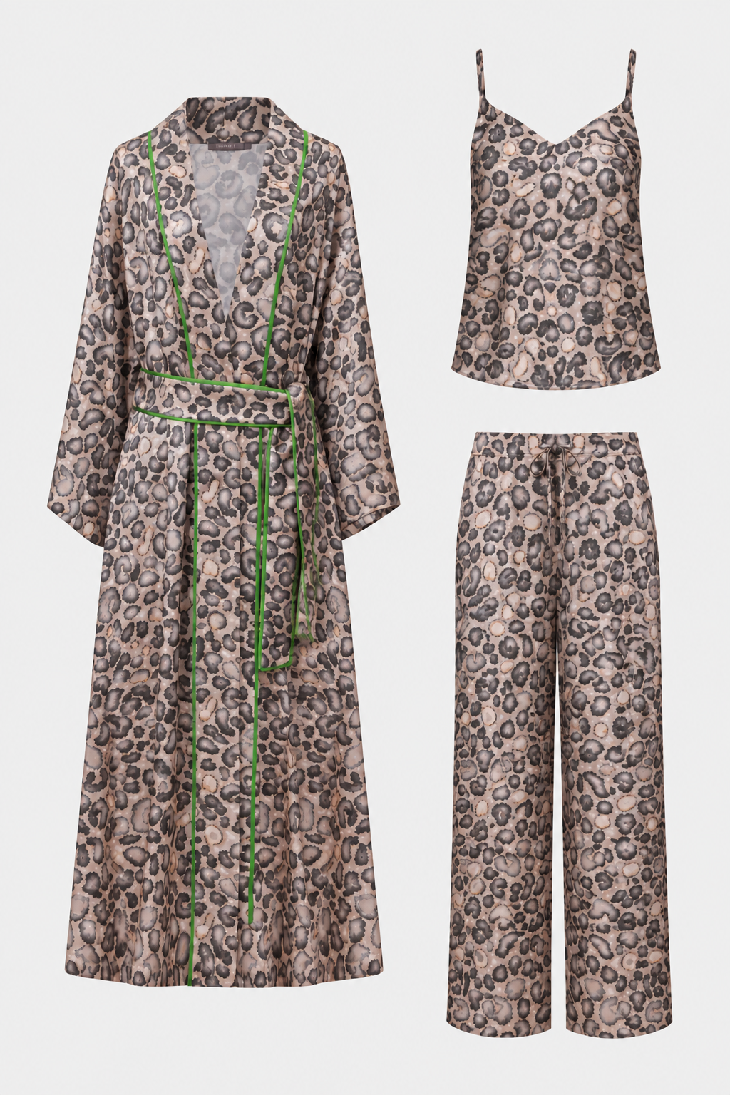 SILK LOUNGEWEAR ANIMAL PRINT BUNDLE