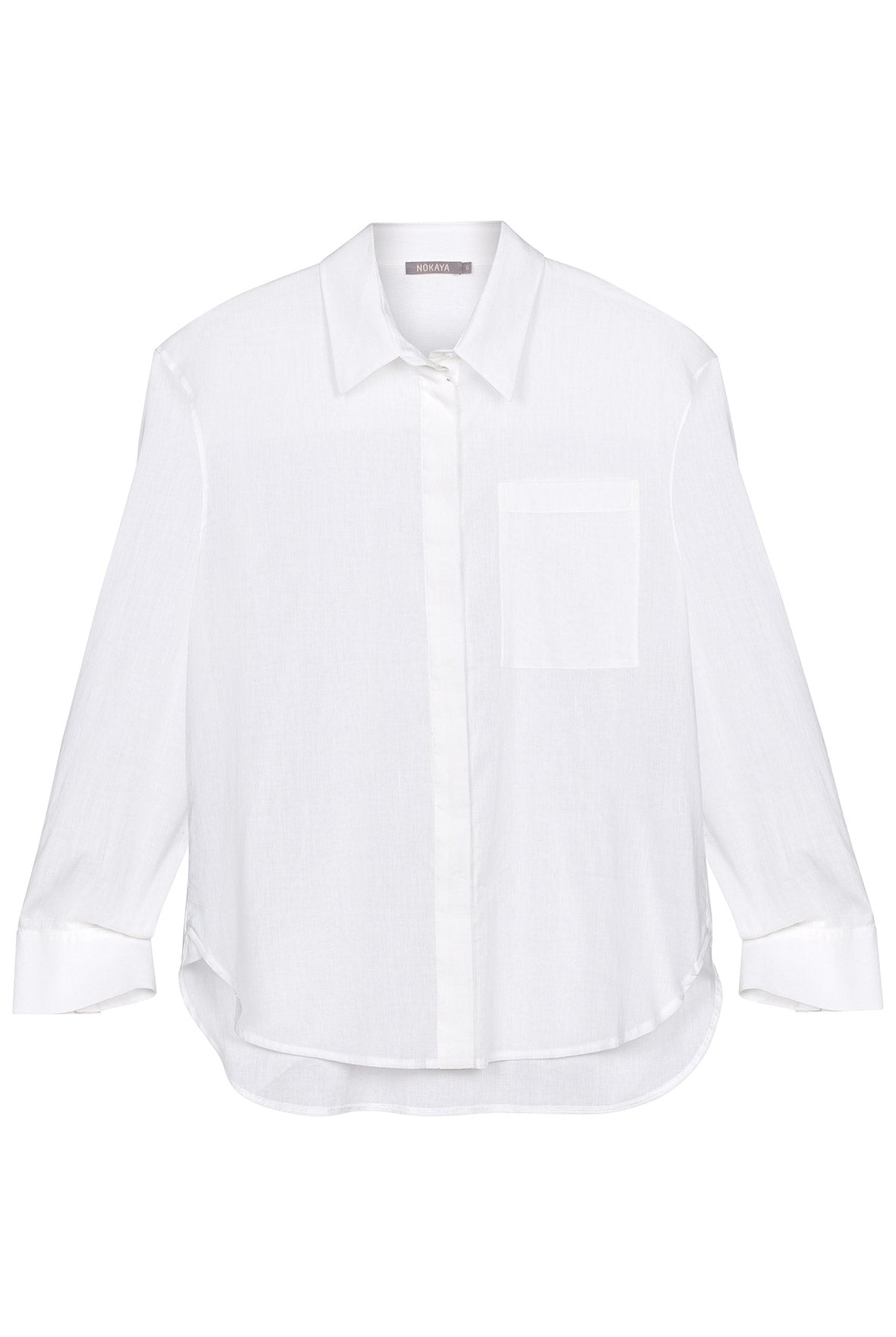 White Linen Voile Shirt