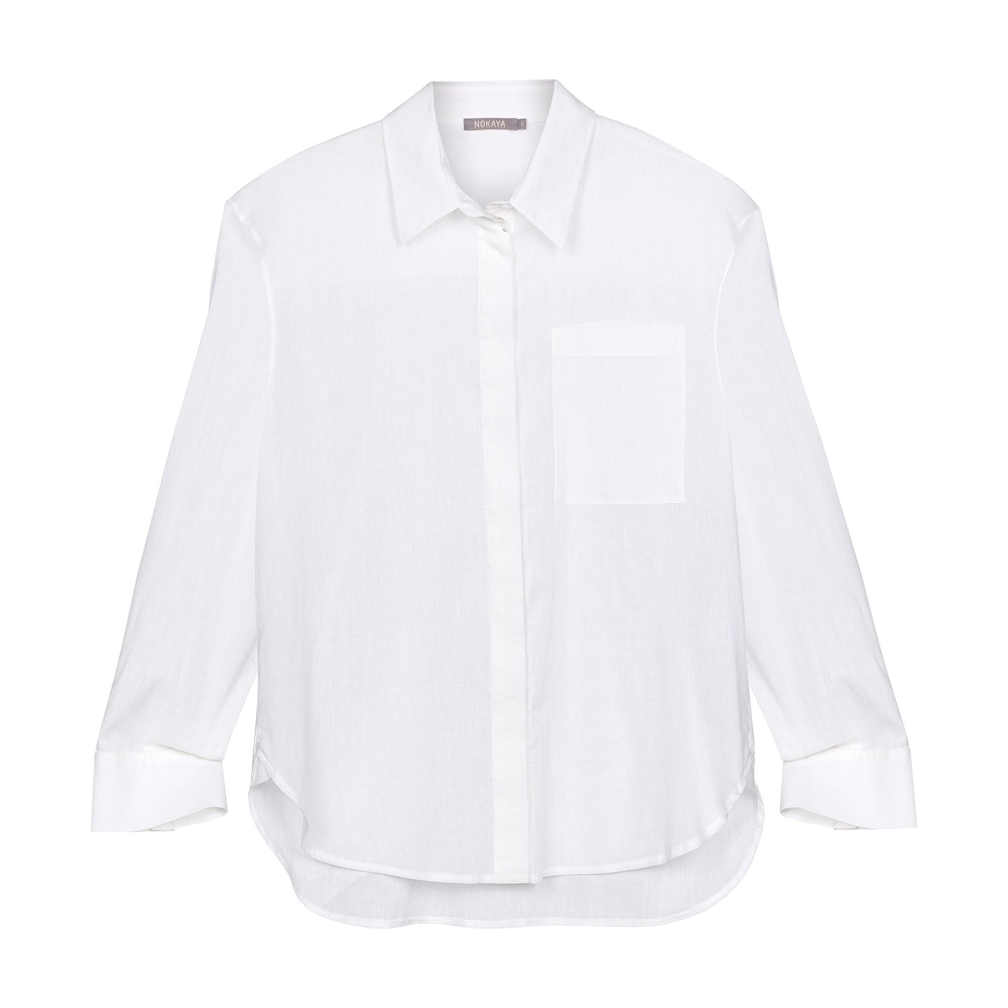 White Linen Voile Shirt