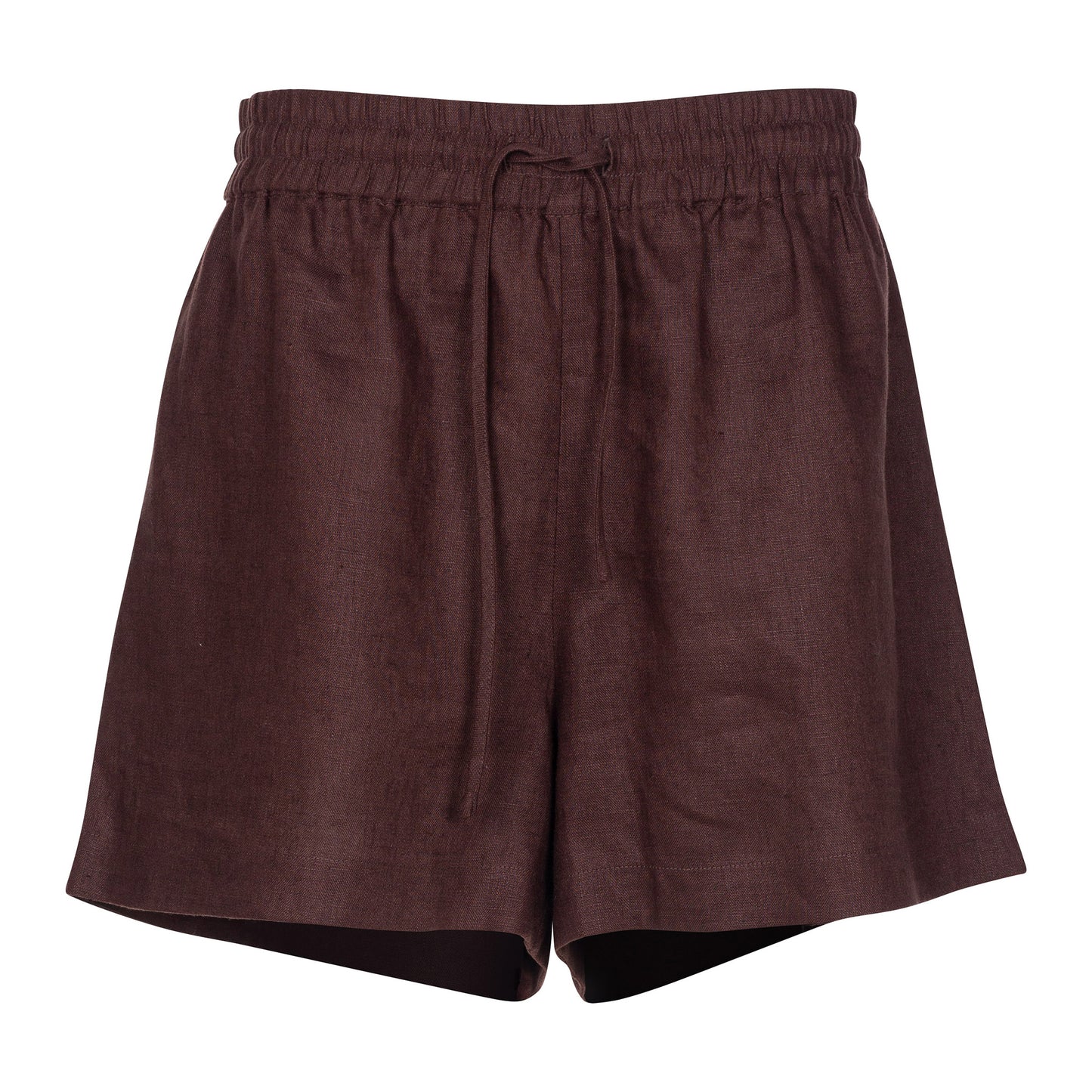 Brown Heavy Linen Shorts Perfect Days