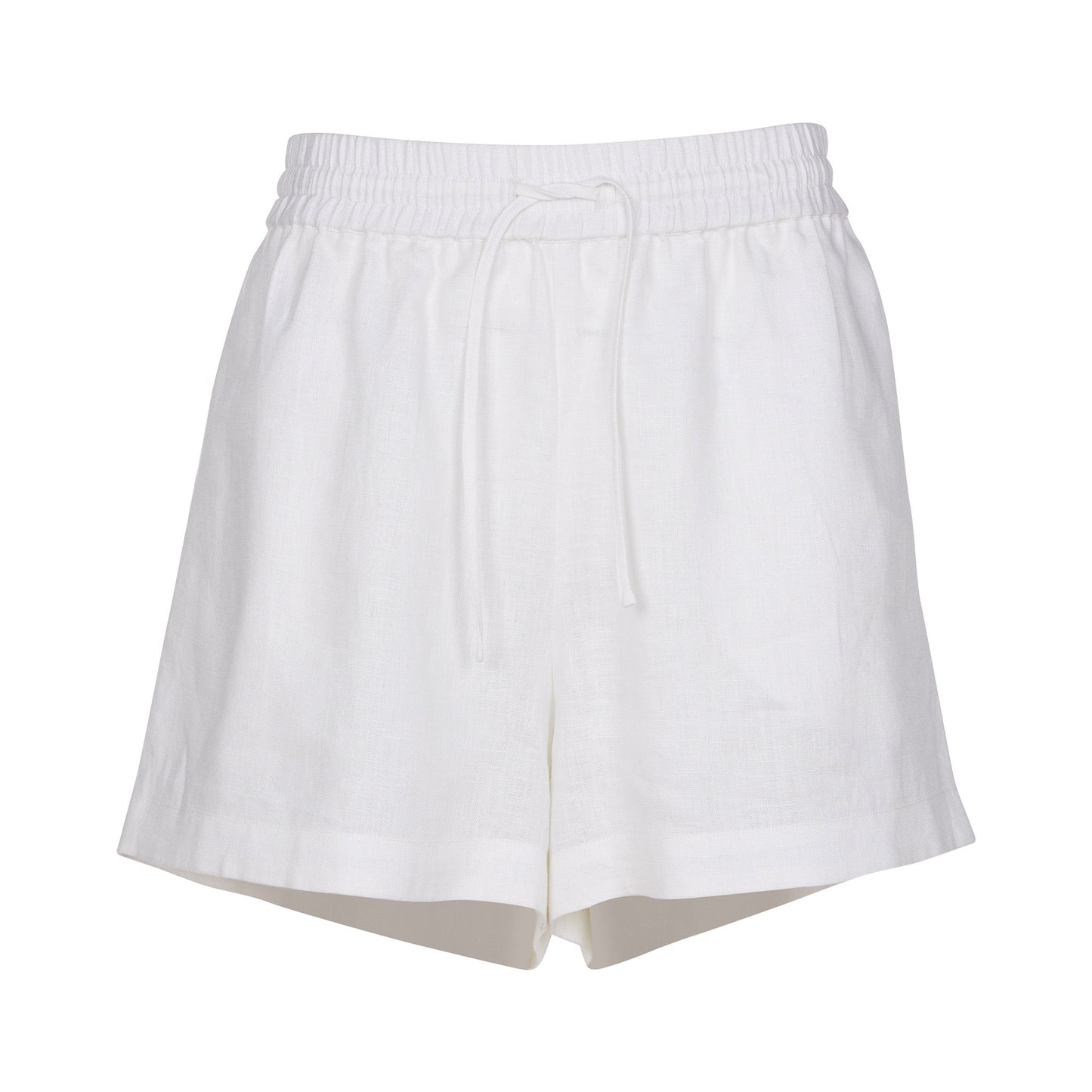 White Heavy Linen Shorts Perfect Days