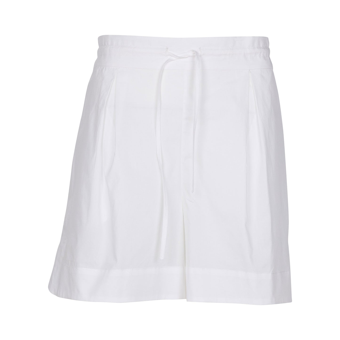 White InStyle Cotton Poplin Shorts