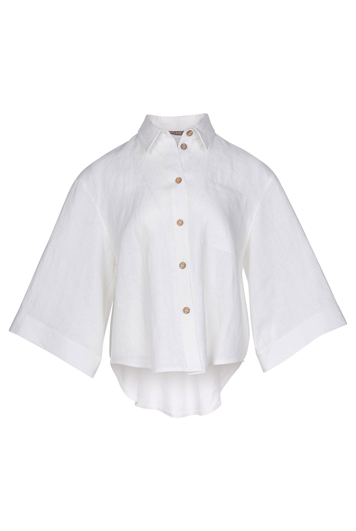 White Heavy Linen Shirt Perfect Days