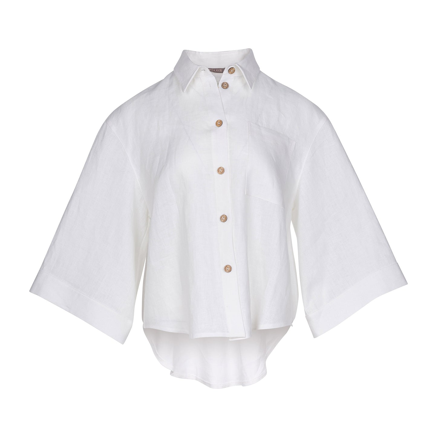 White Heavy Linen Shirt Perfect Days