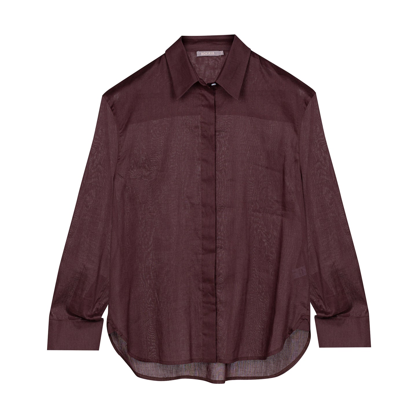 Linen Voile Shirt Restorative Brown