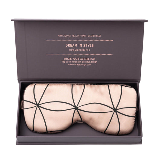 Silk Sleep Mask Pink Neo Geo