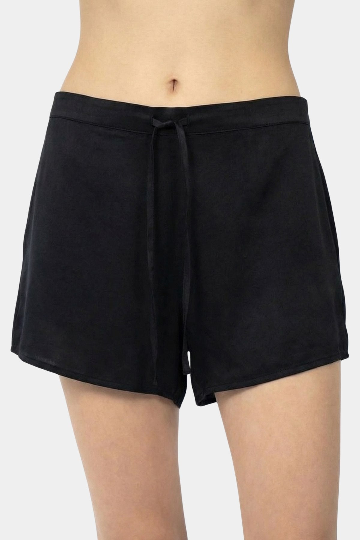 Silk Dreamscape Shorts Black