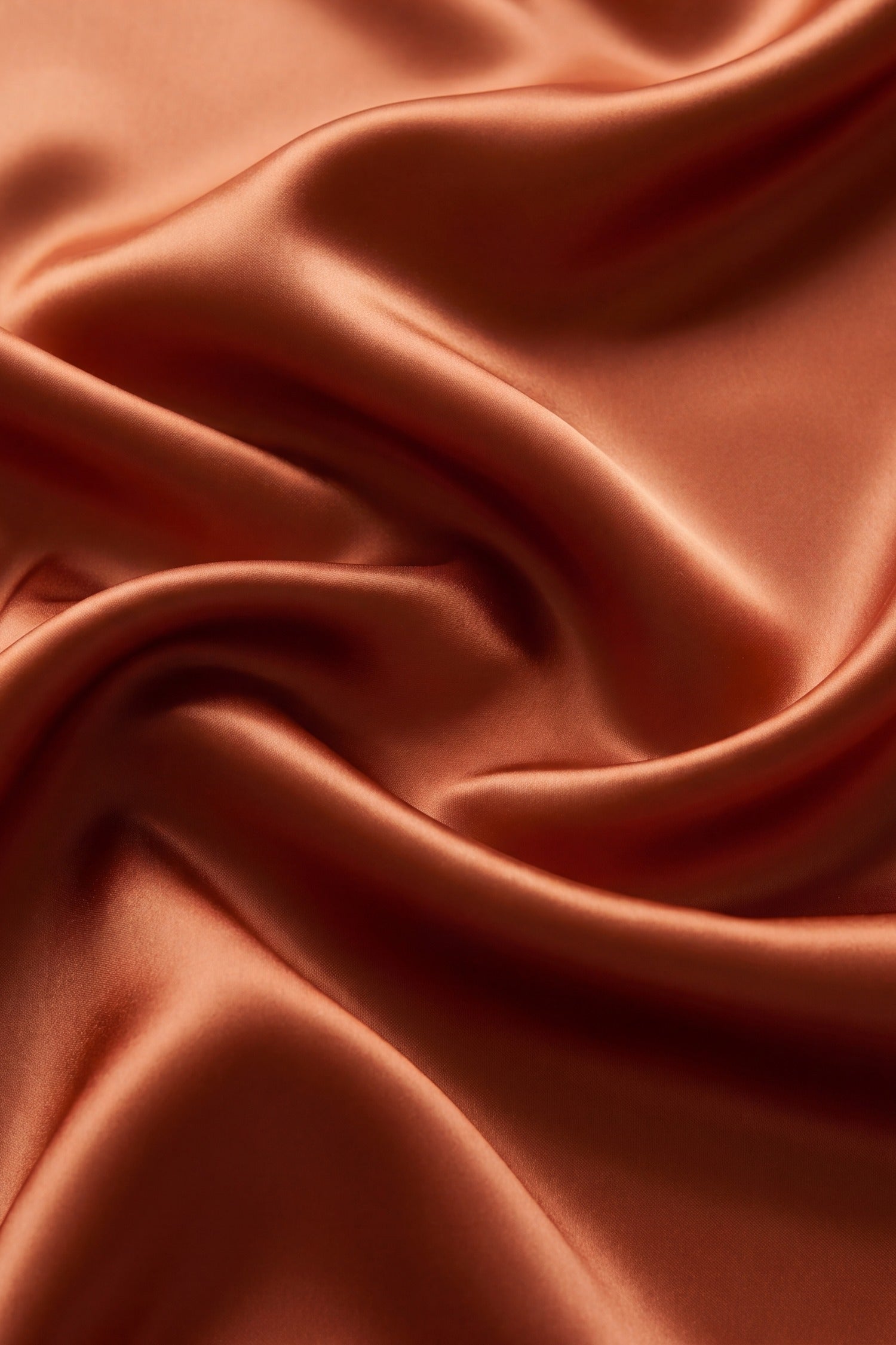 NOKAYA Amber silk fabric, 100% Mulberry silk satin close-up