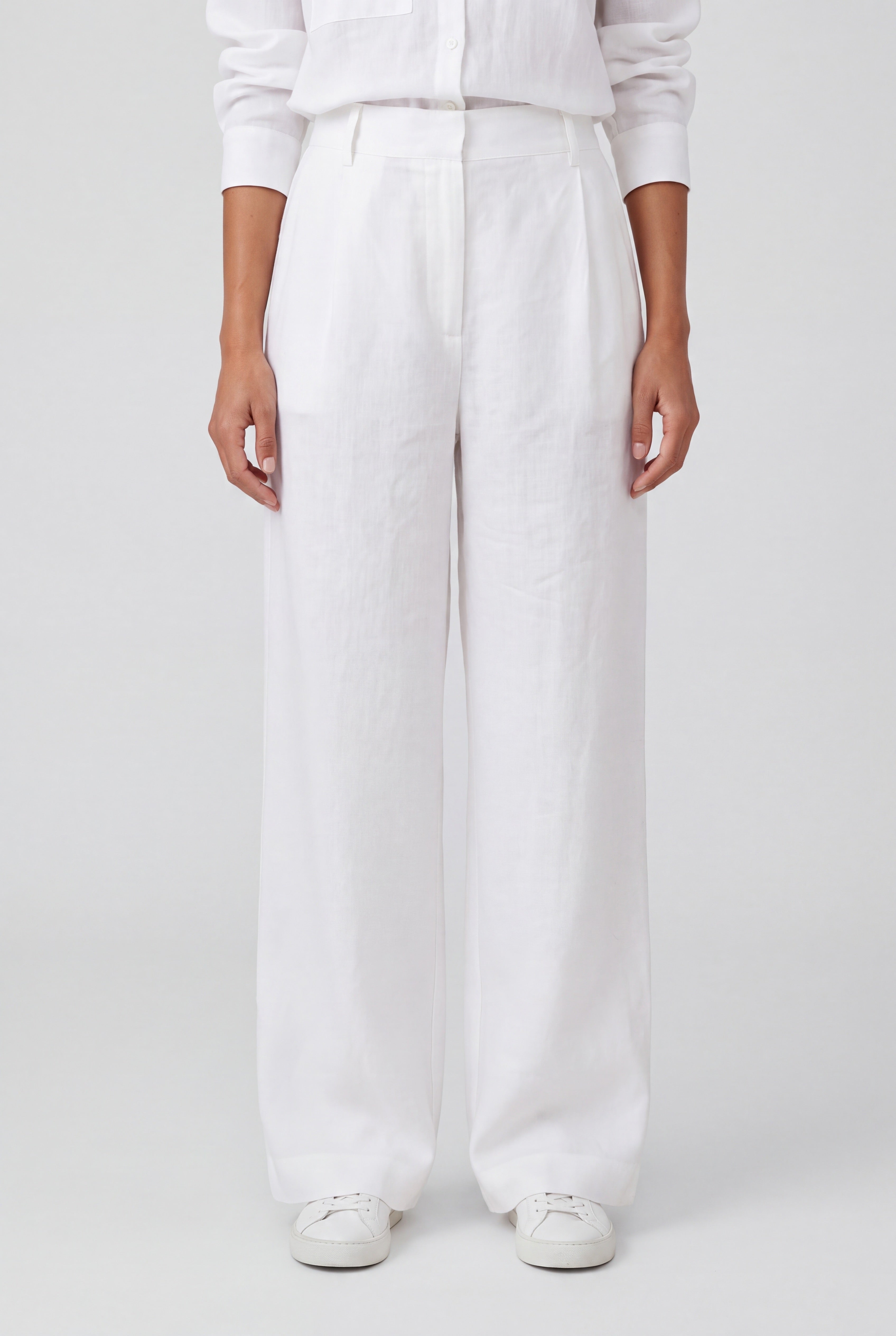 White Linen Trousers Linen Spirit