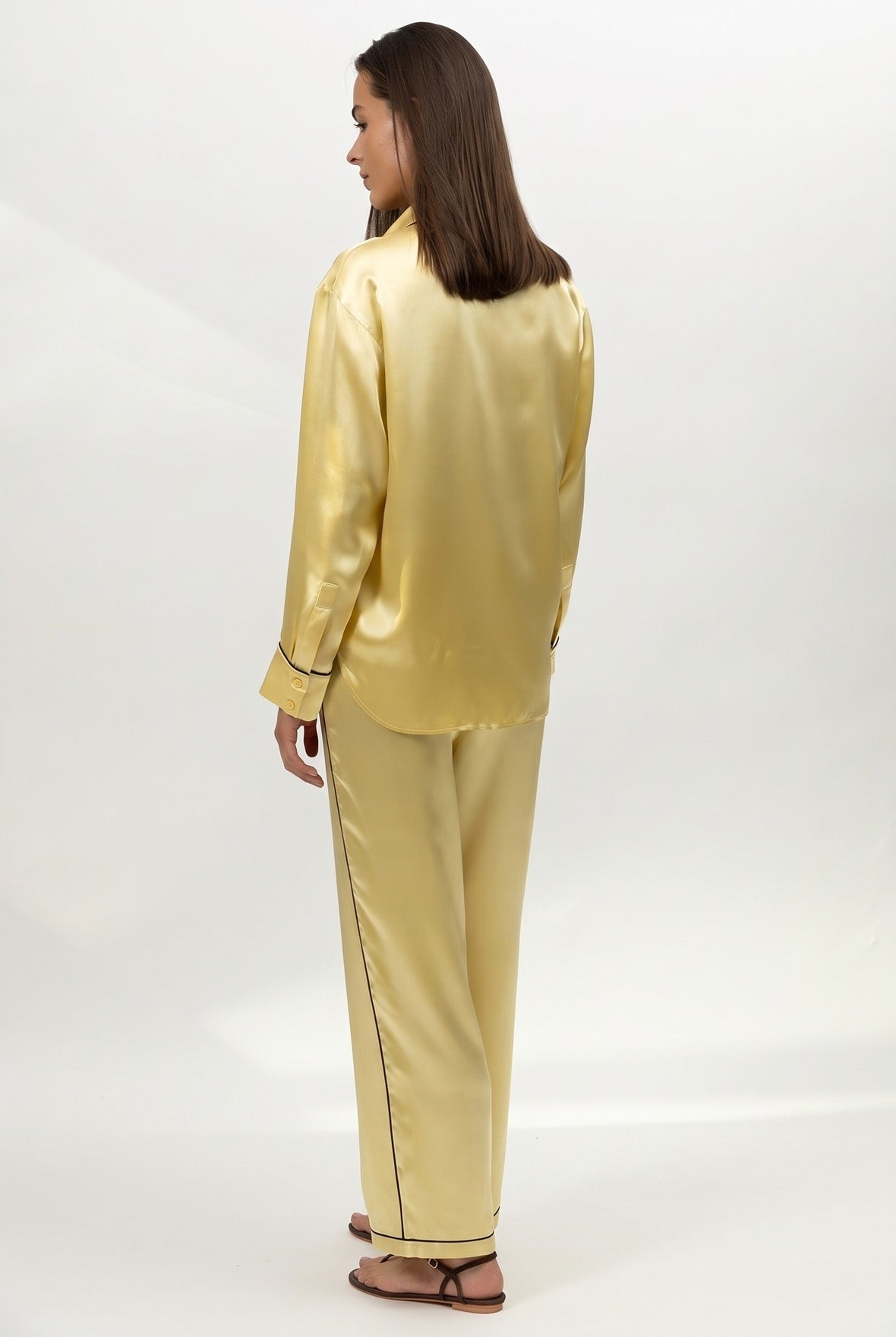 The Lady Silk Shirt Panna Cotta