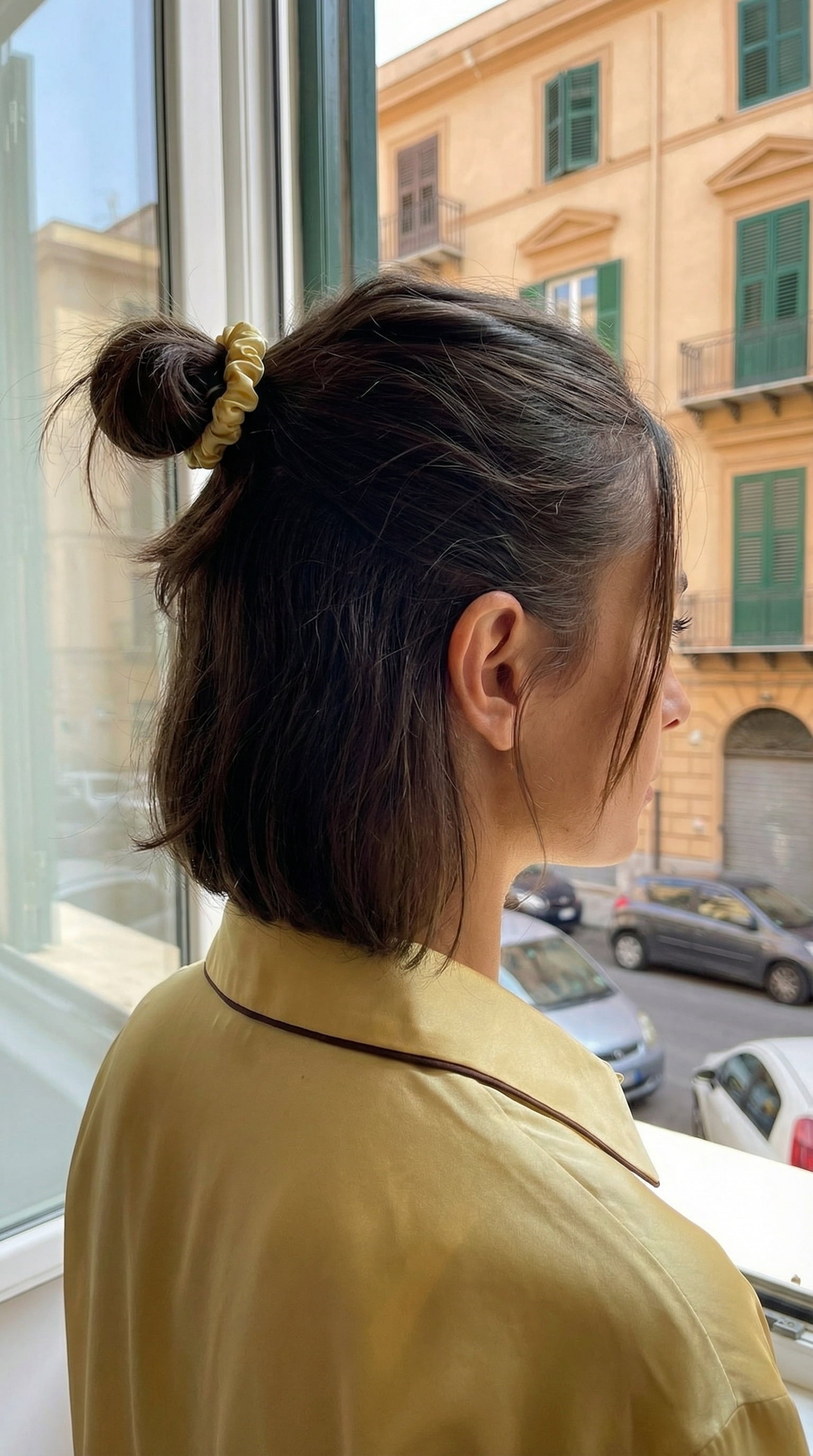 Skinny Silk Scrunchie Set Brown/PannaCotta/Animal