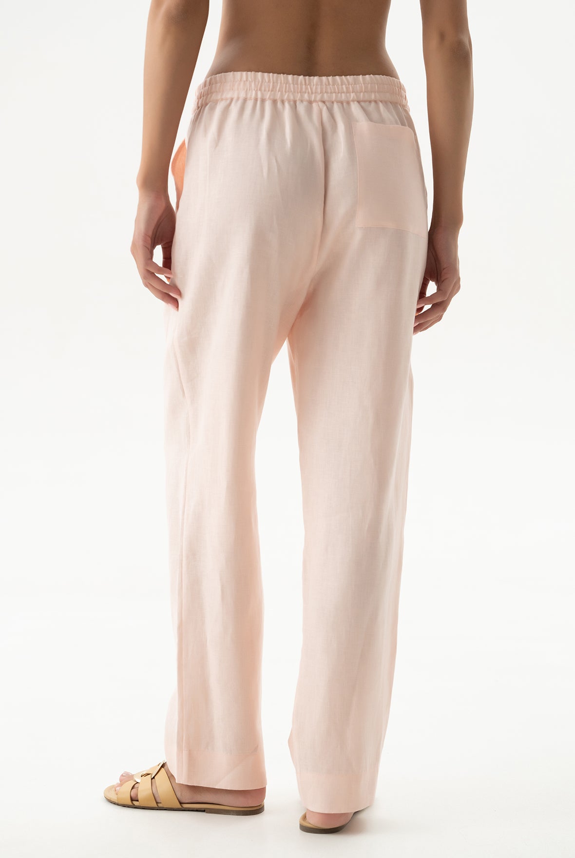 Linen Spirit Pants Peach Powder