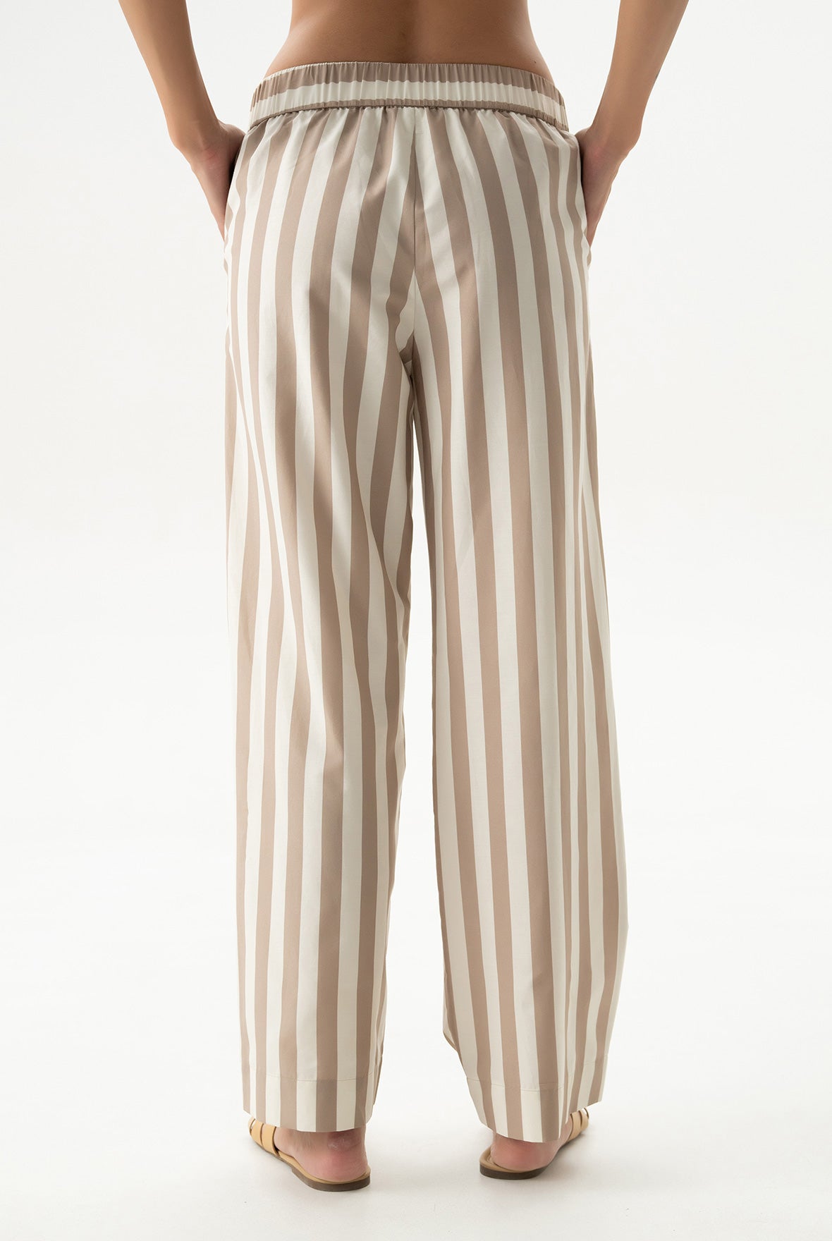 Silk Cotton Pants Oat Milk