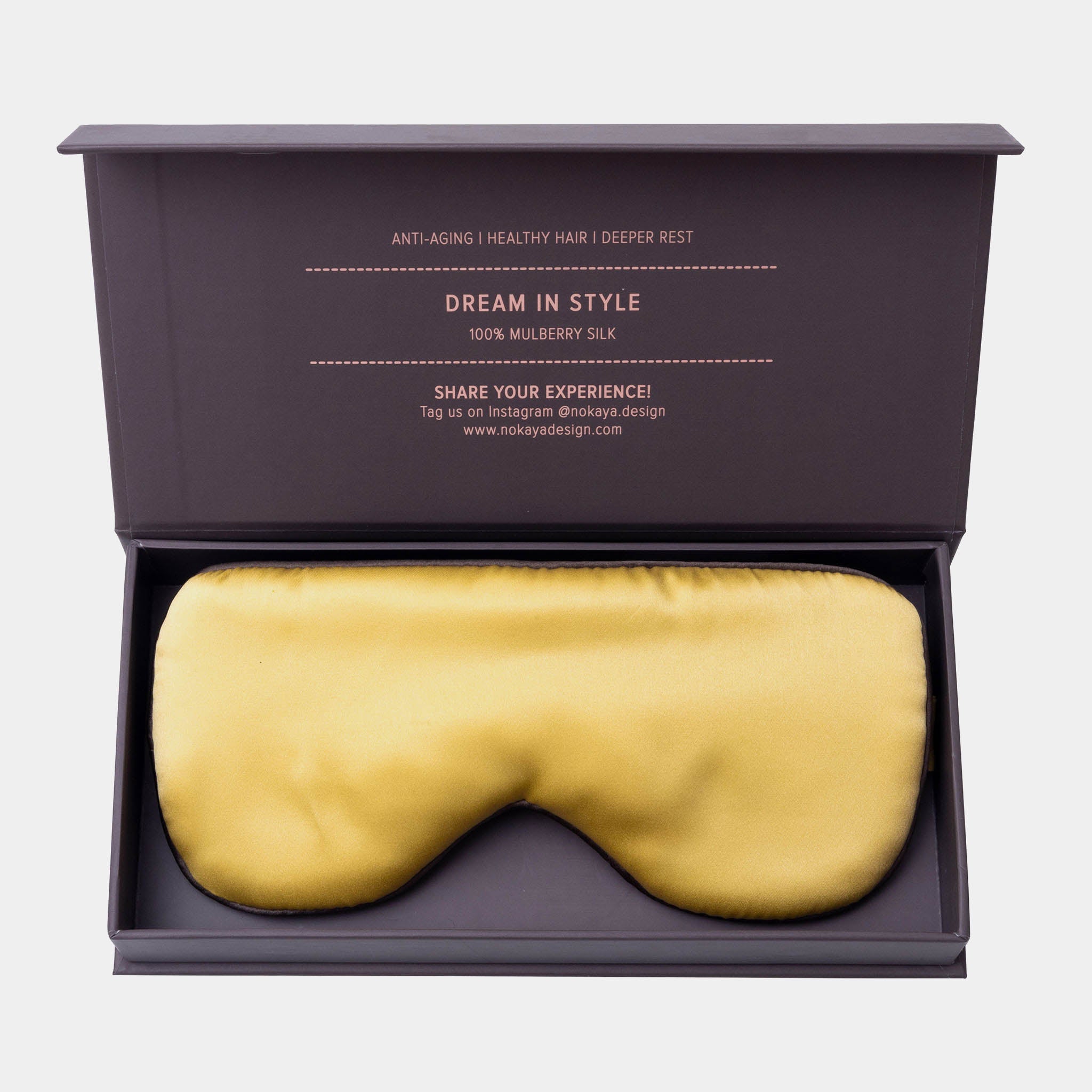 Silk Sleep Mask Panna Cotta