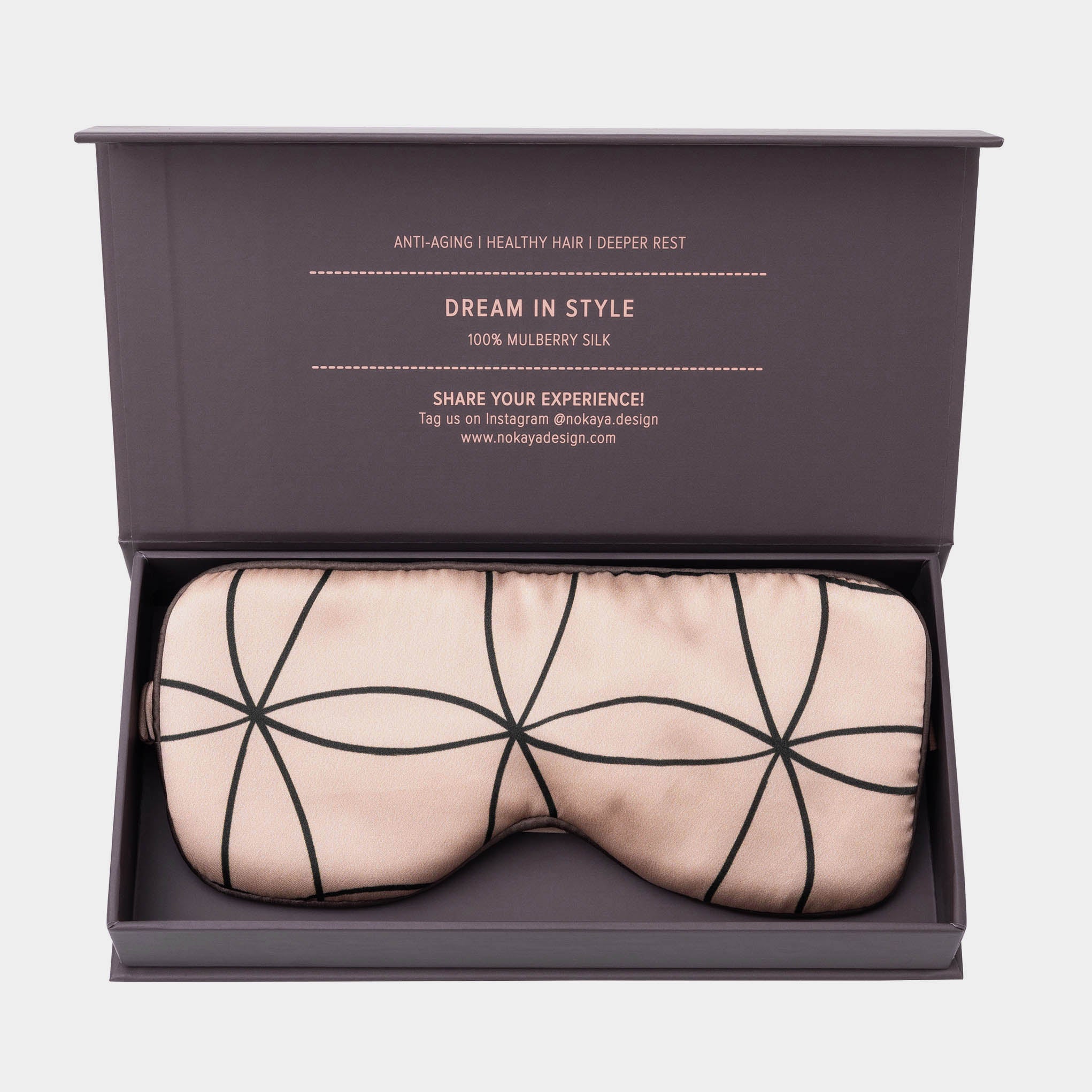 Silk Sleep Mask Pink Neo Geo