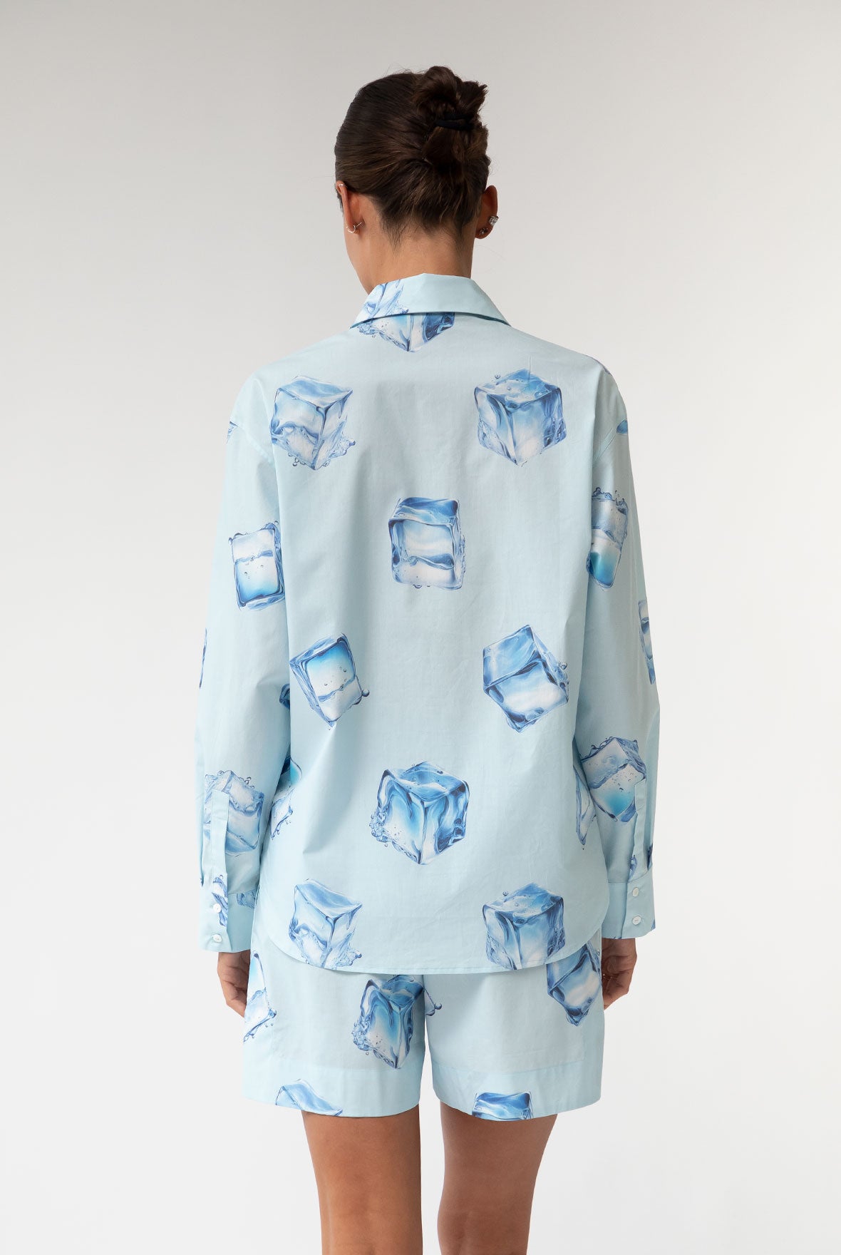 InStyle Cotton Poplin Shirt Ice Cubes