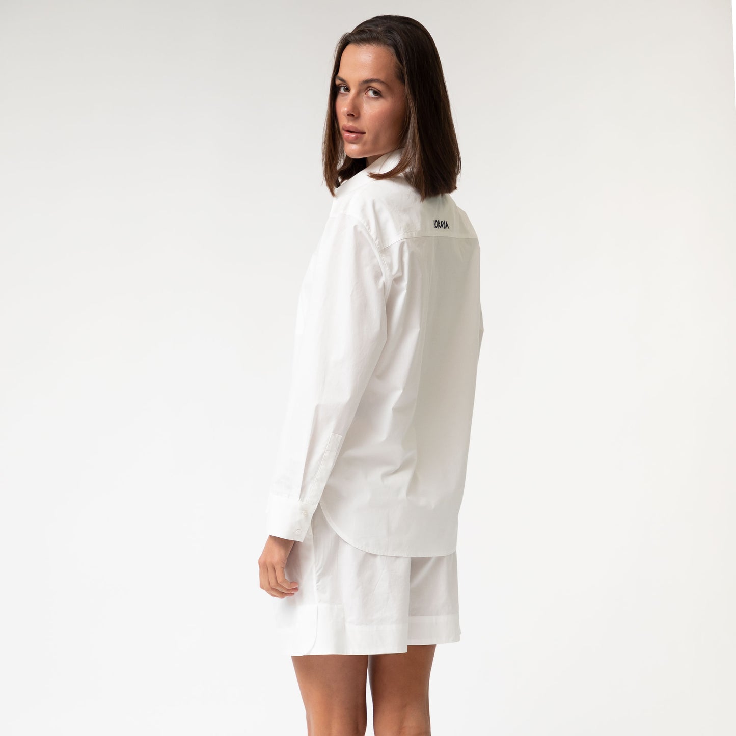 White InStyle Cotton Poplin Shirt