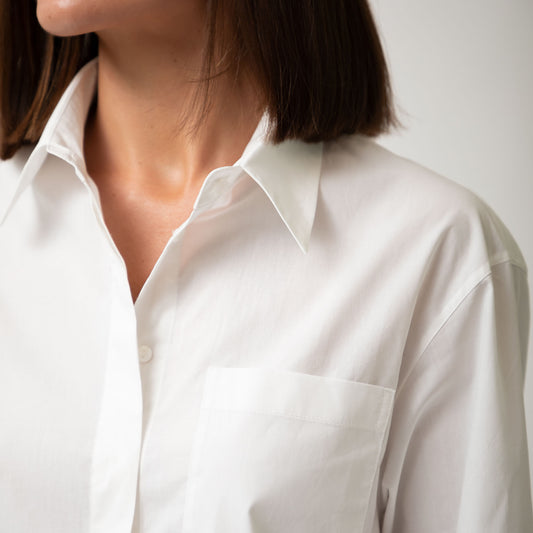 White InStyle Cotton Poplin Shirt