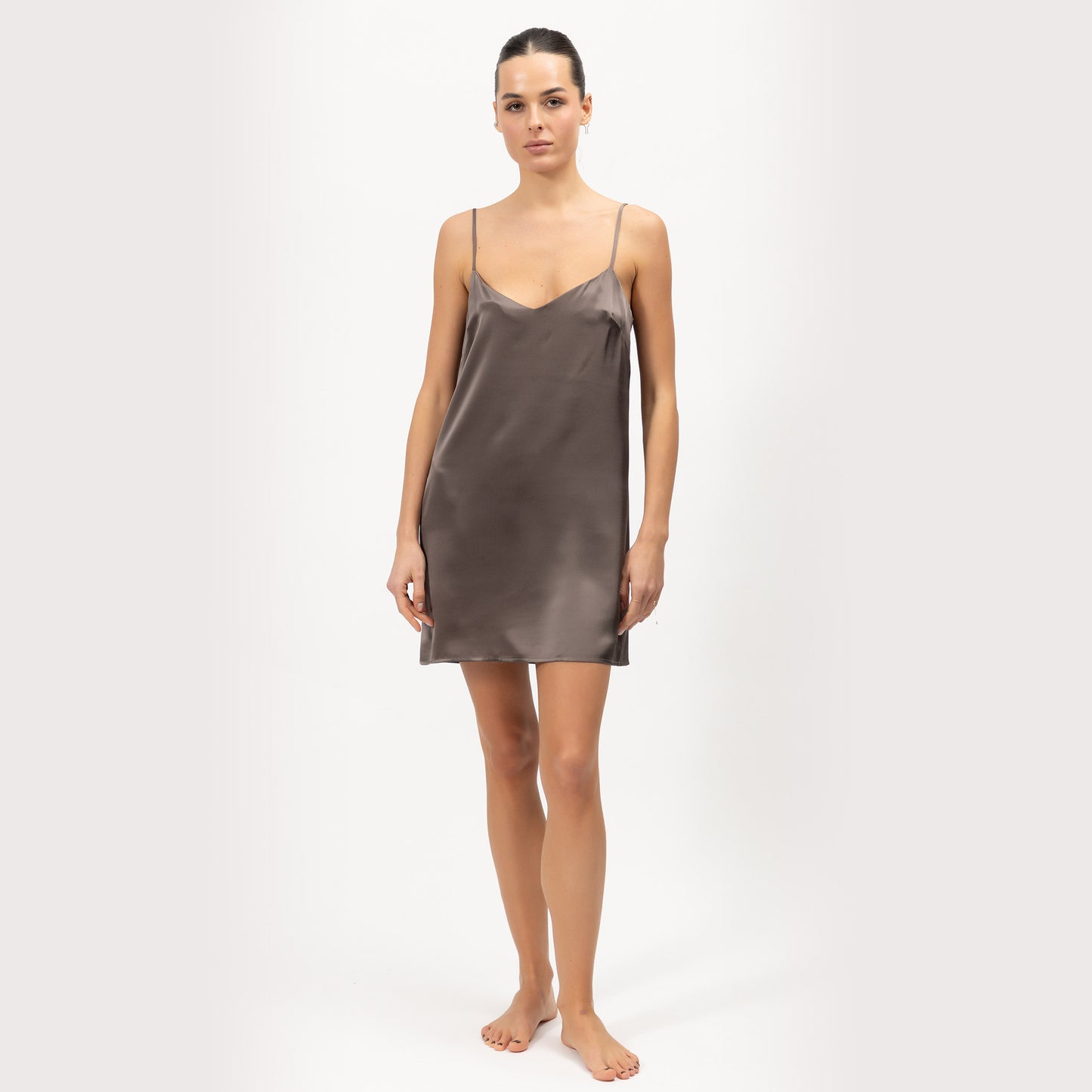 Silk Short Slip Dress The Lady