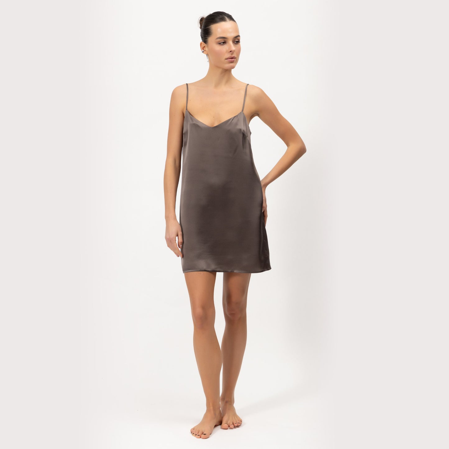 Silk Short Slip Dress The Lady