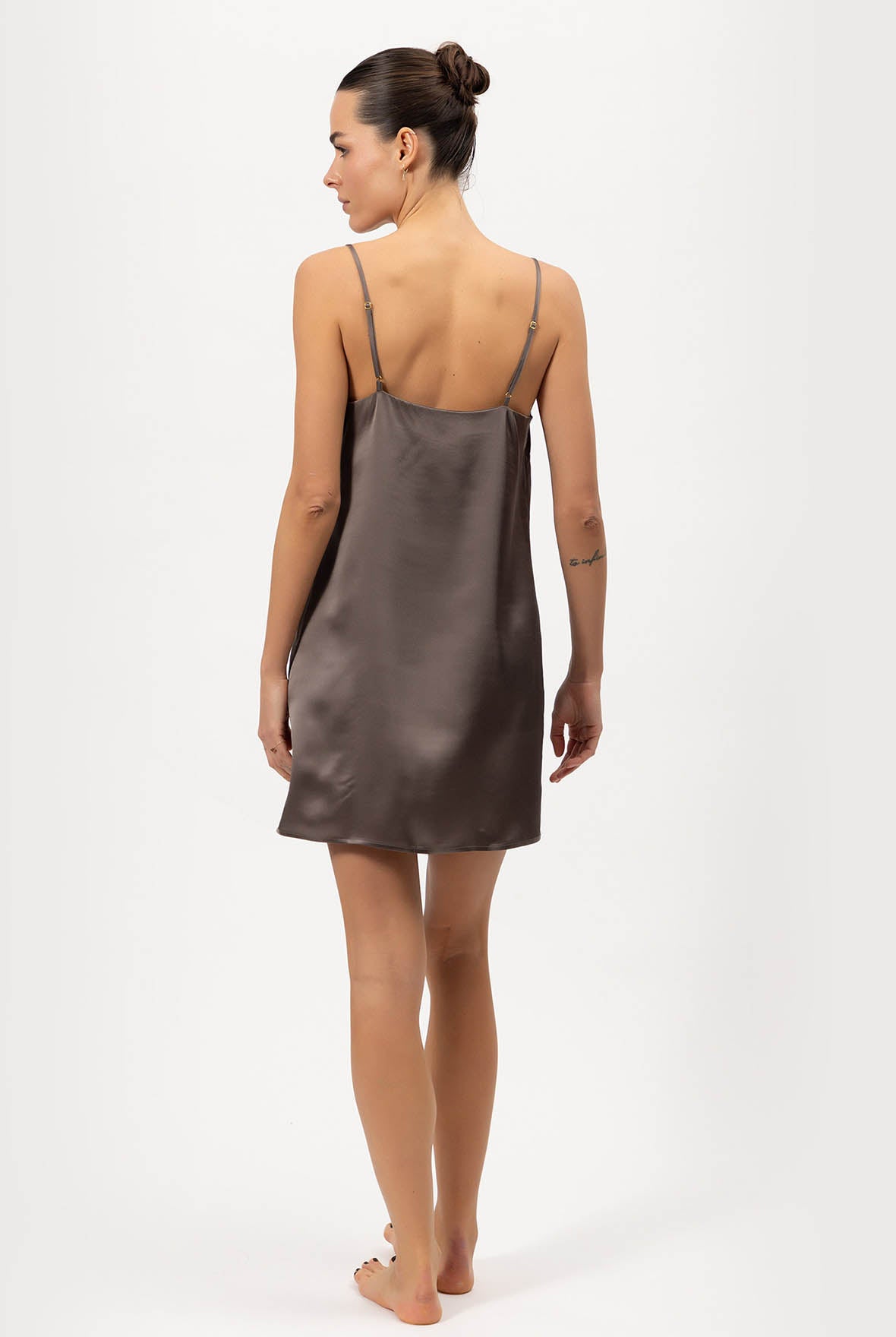 Silk Short Slip Dress The Lady