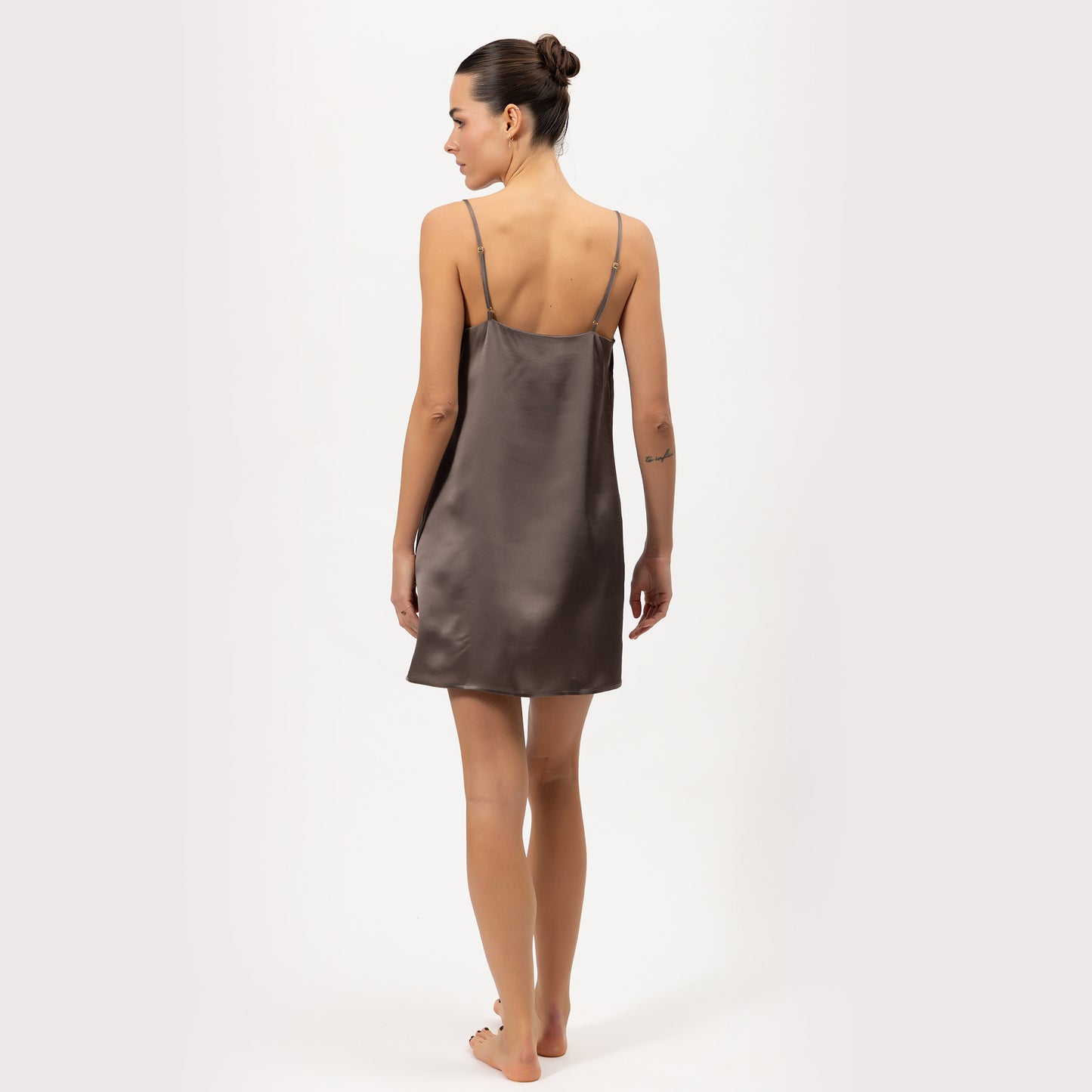 Silk Short Slip Dress The Lady