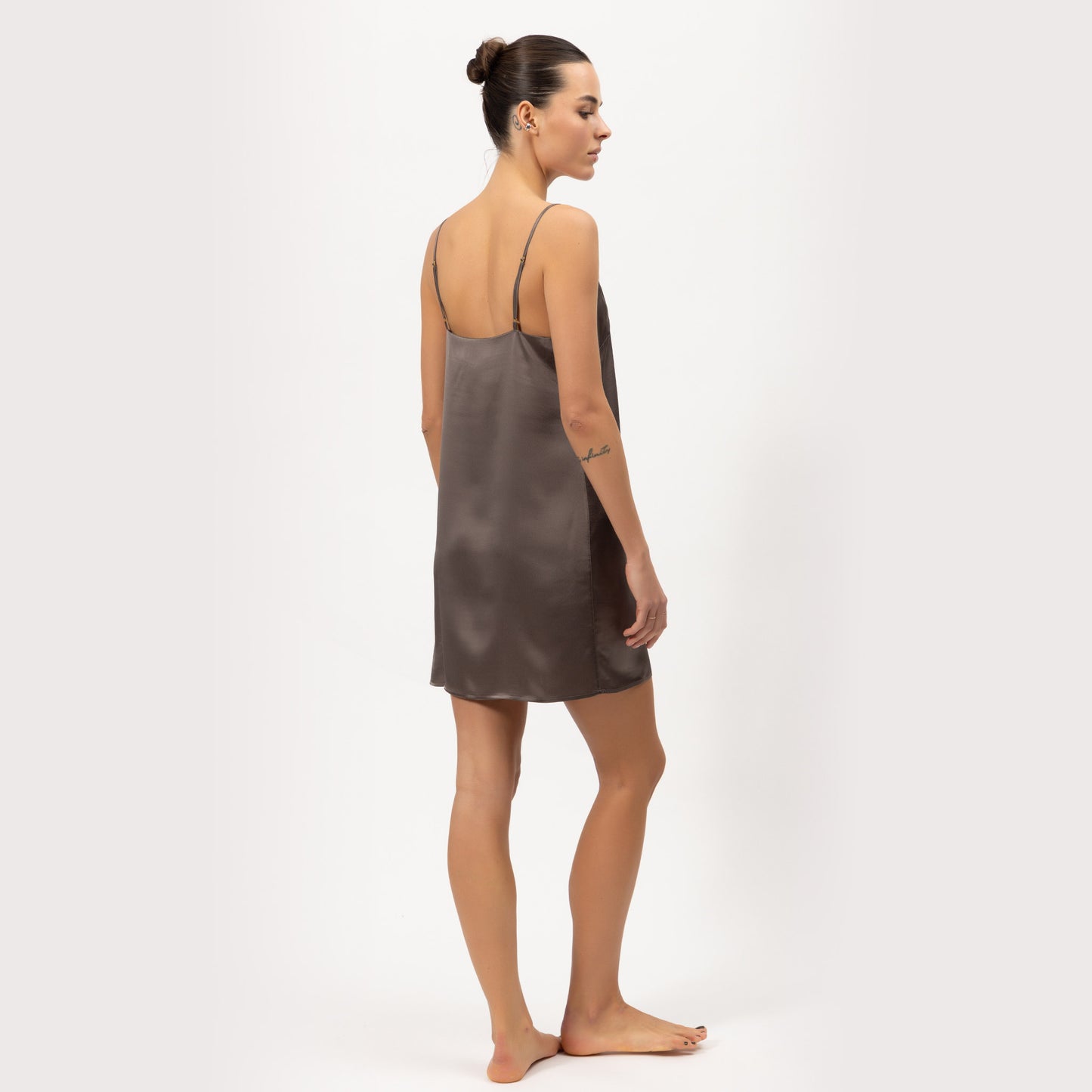 Silk Short Slip Dress The Lady