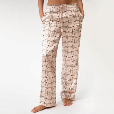 Pink Neo Geo Silk Pyjama Pants