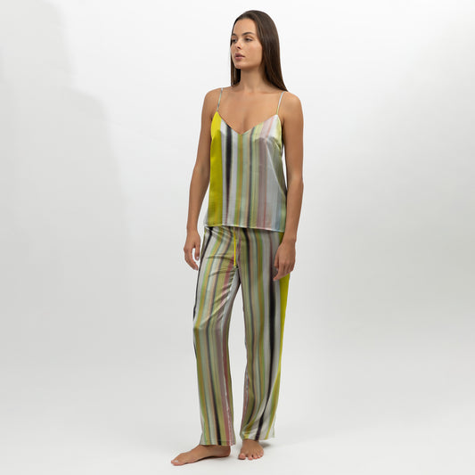 Art Stripes Silk Camisole