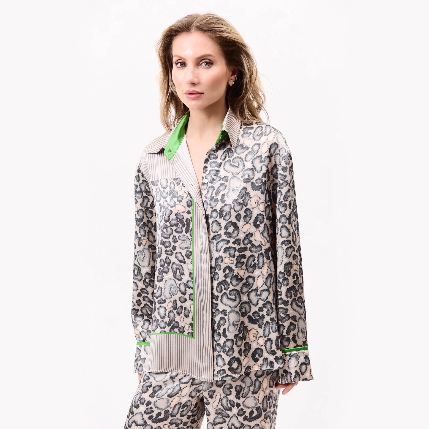 Silk Shirt Animal Print