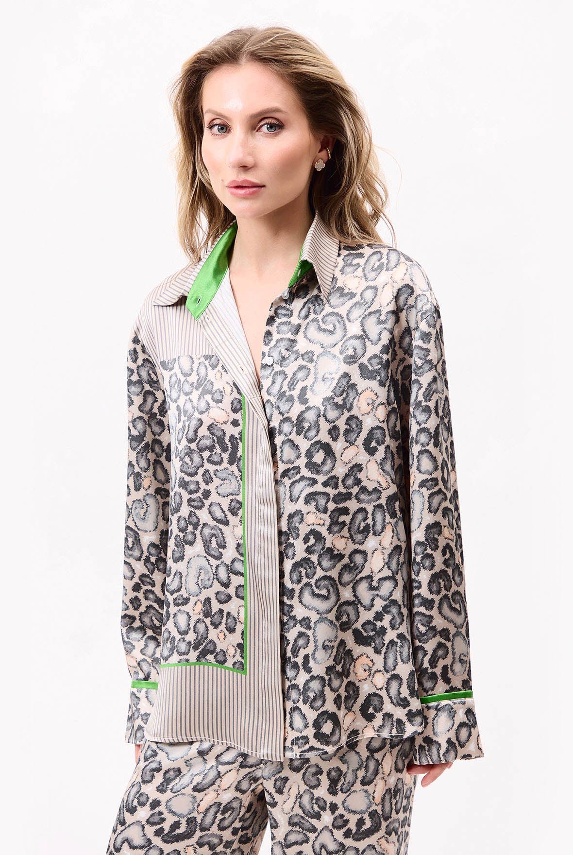Silk Shirt Animal Print