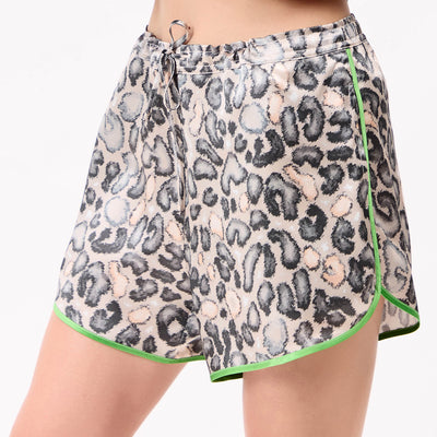 Silk Shorts with unique animal print by Nokaya
