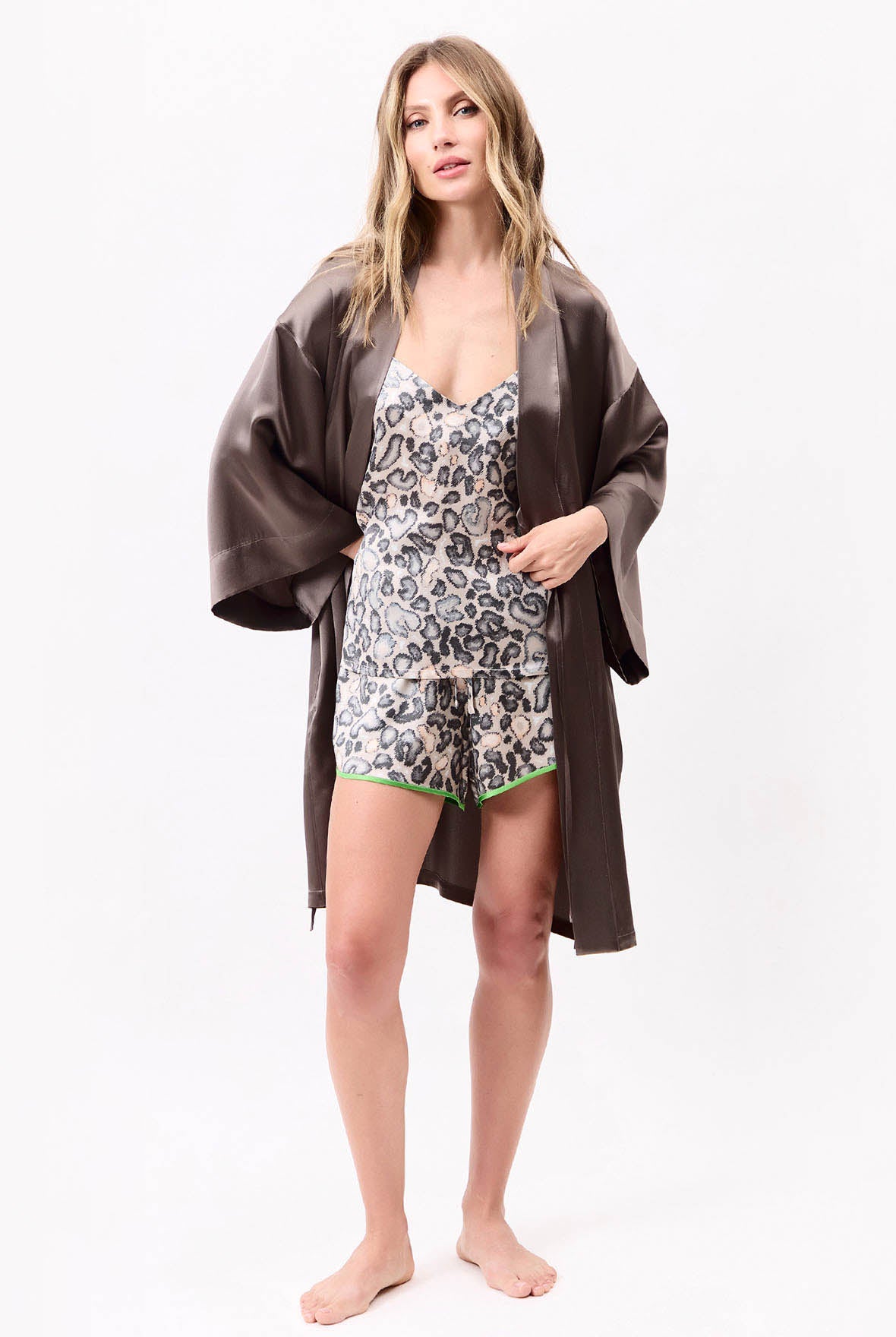 Silk Shorts Animal Print