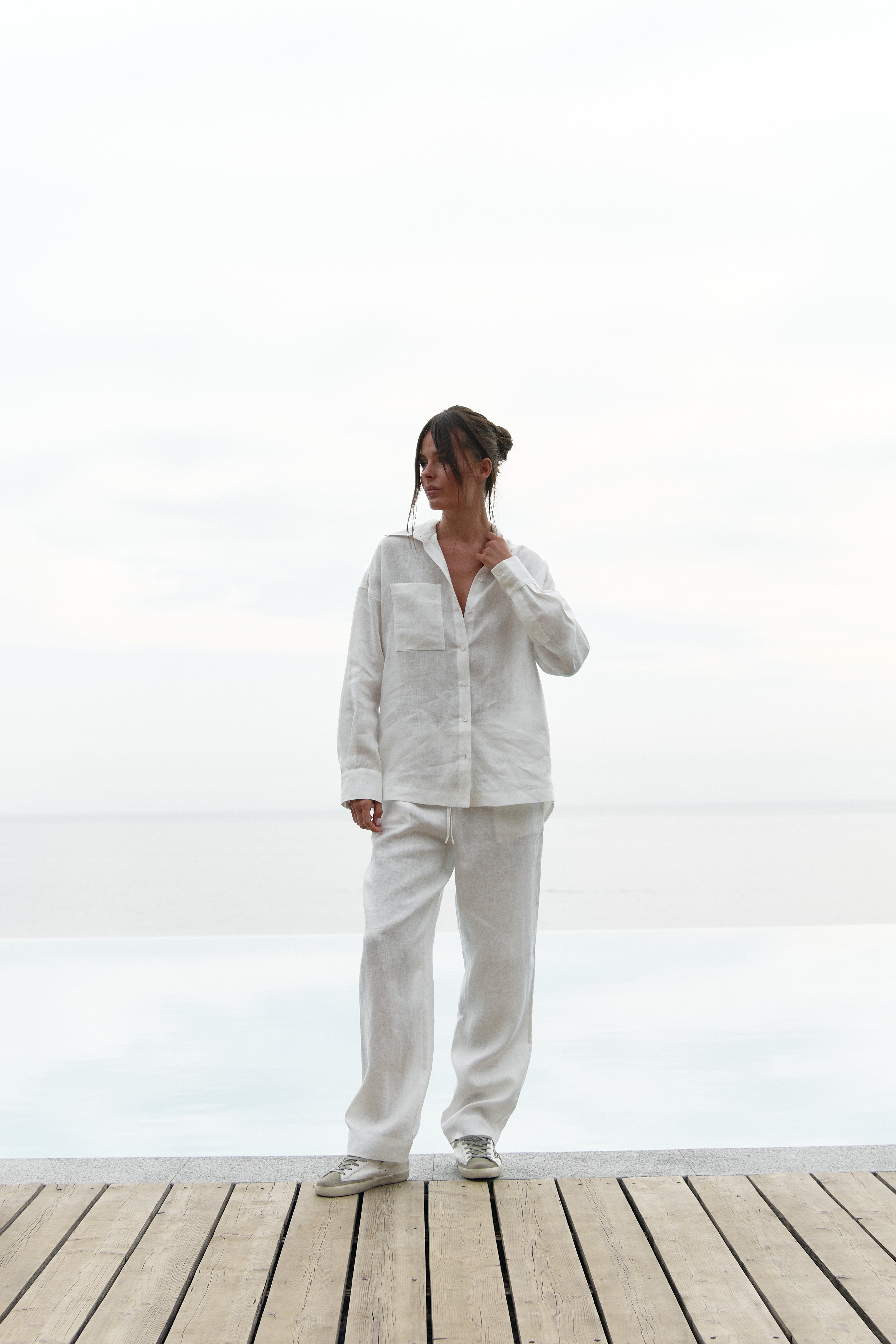 Linen Spirit Pants White