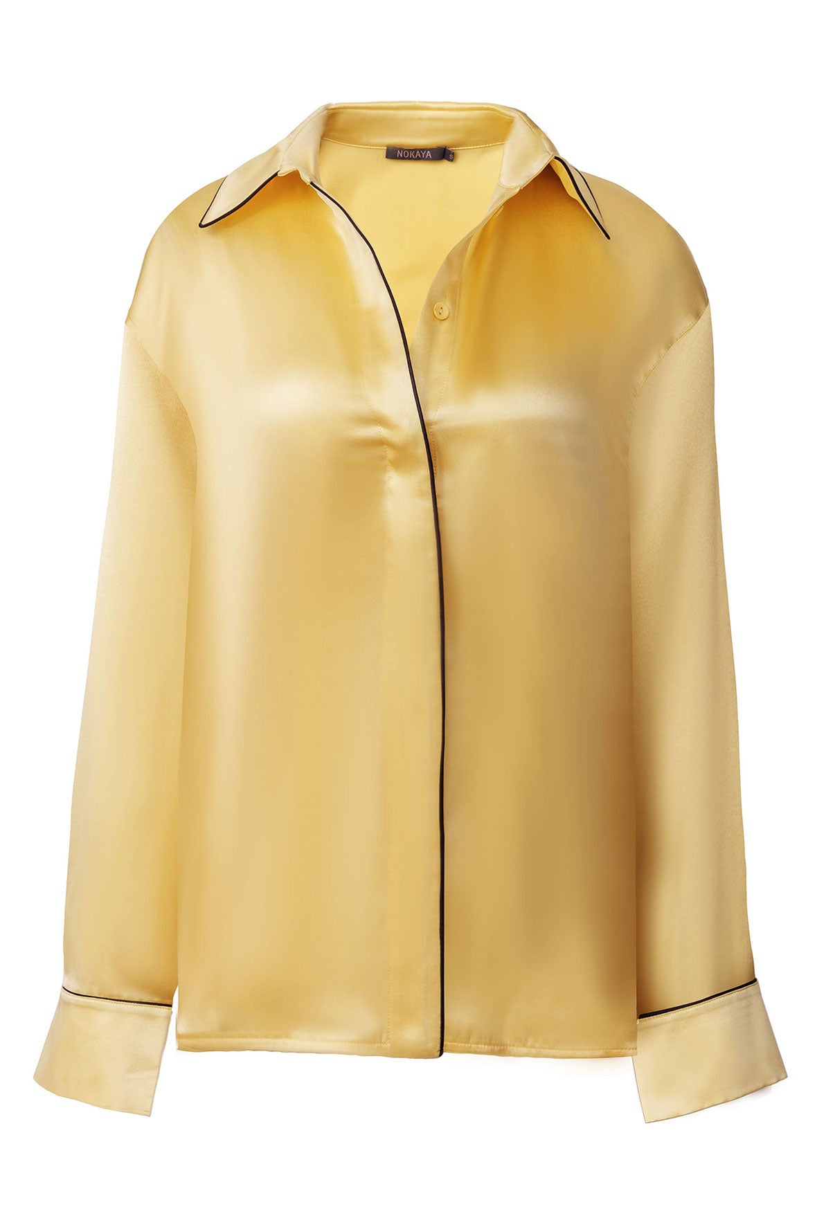 The Lady Silk Shirt Panna Cotta