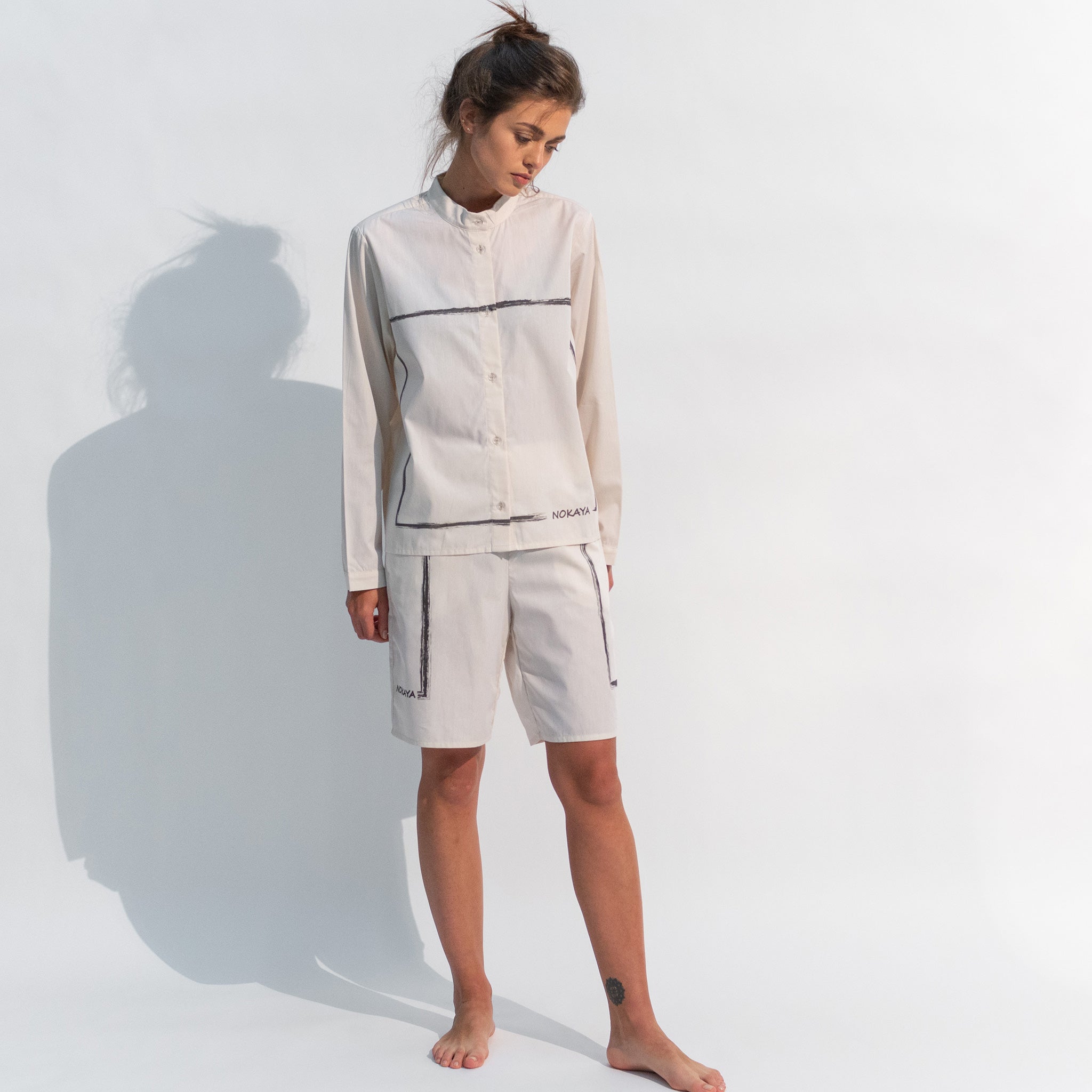 Nokaya cotton shorts.