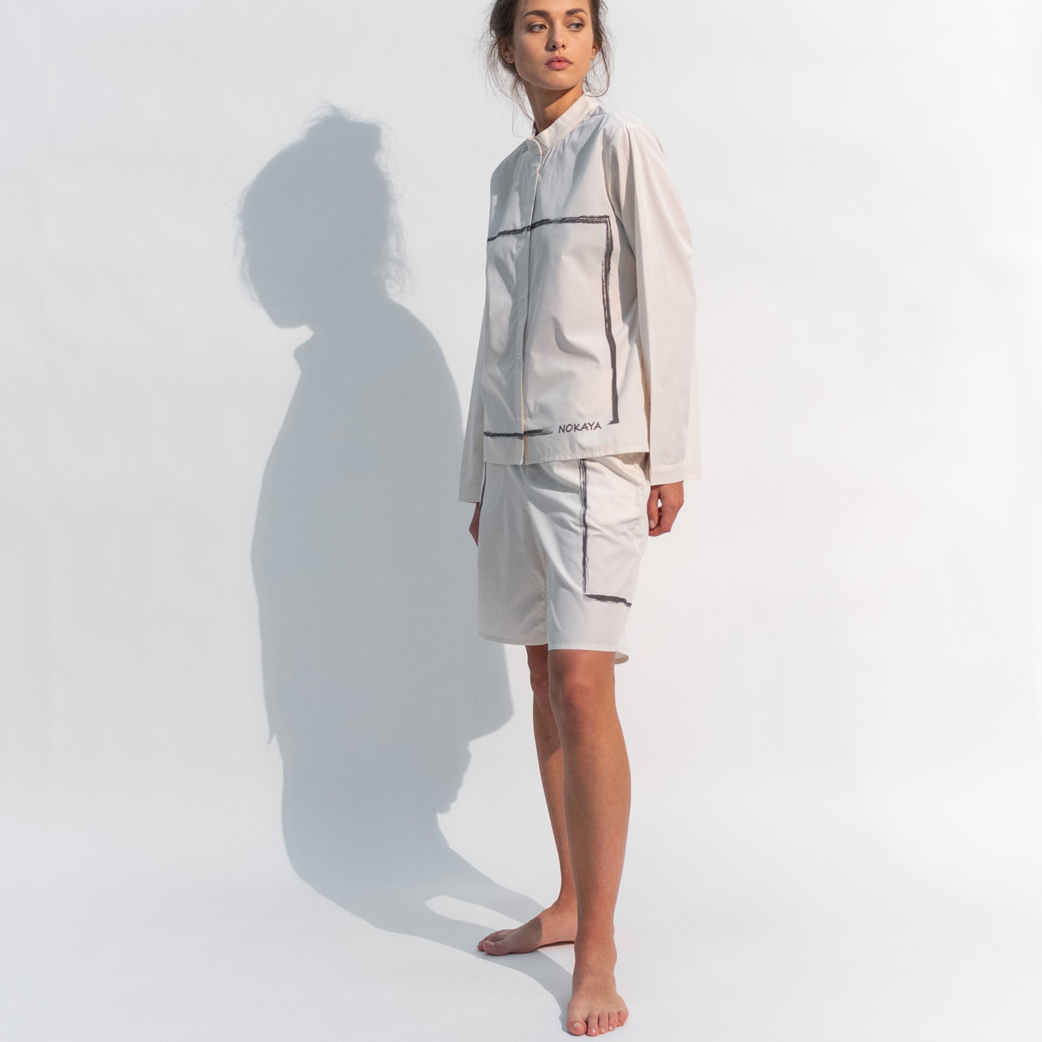 Nokaya cotton shorts.