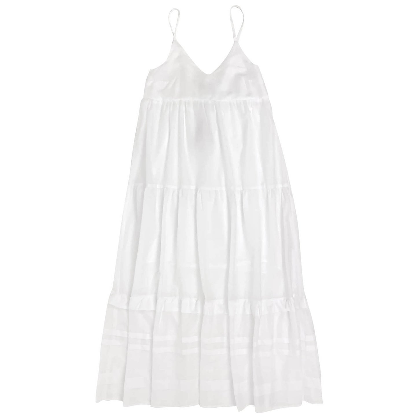 The romantic and sensitive white maxi dress from NOKAYA.