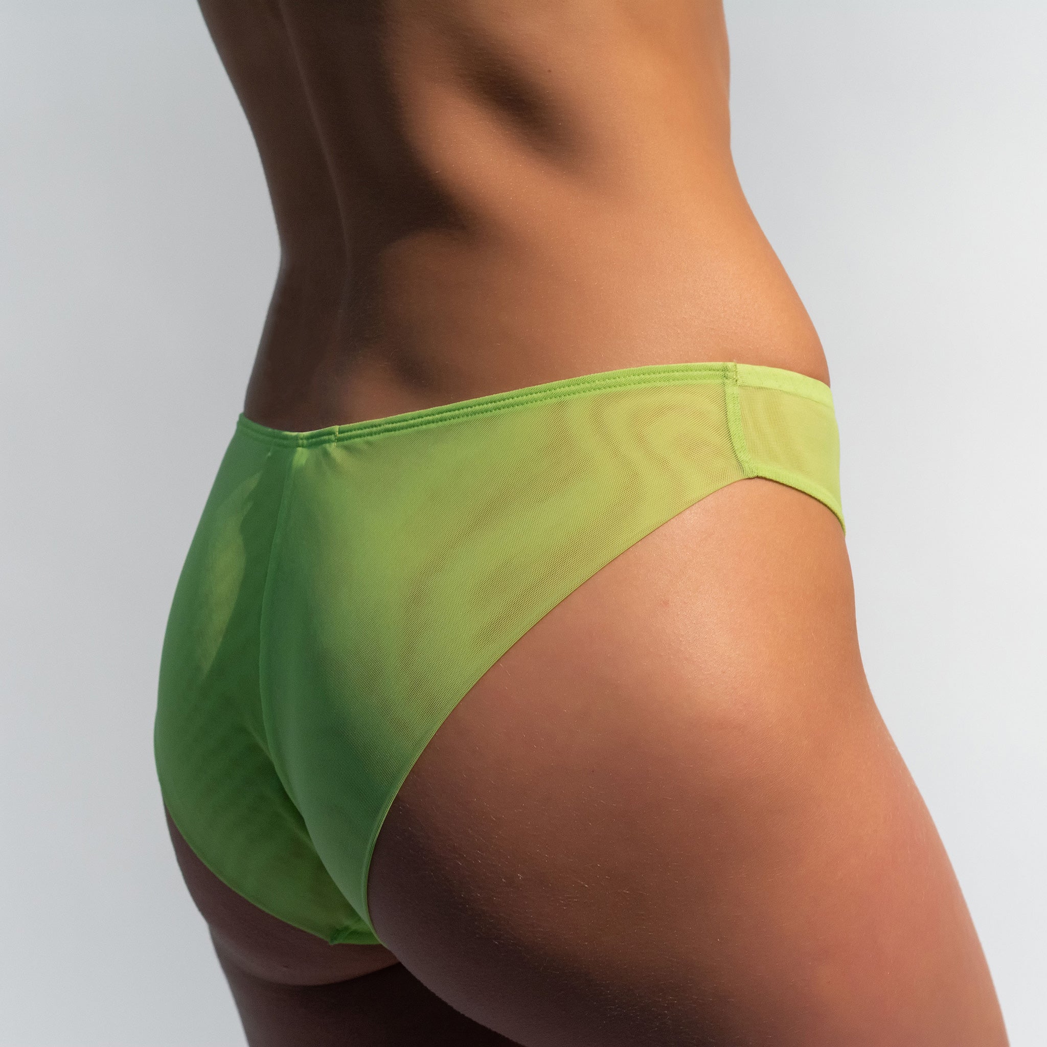 Nokaya green tulle bikini.