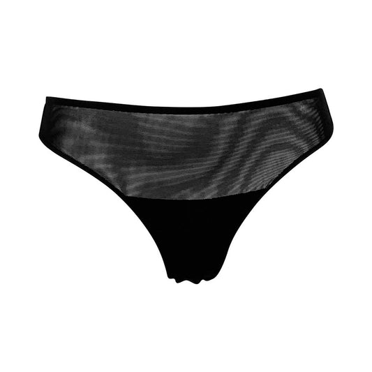 The comfortable and chic I.D.Line bikini is designed from a soft black Italian tulle.