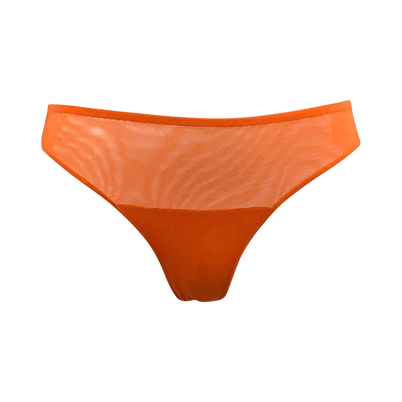 I.D. Line Bikini | Mango Orange Mesh Briefs | NOKAYA