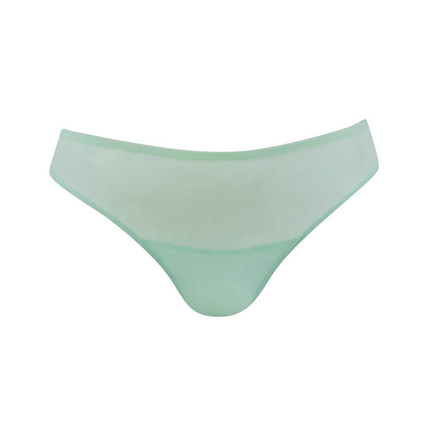 Madewell Womens Mesh Trim Bikini Panties mint green Underwear