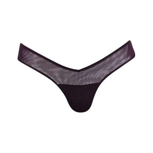 A trendy and comfortable I.D.Line brown mesh V-thong.