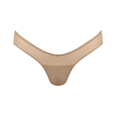 A trendy and comfortable I.D.Line nude mesh V-thong.