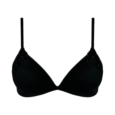 The Crossing Lines black padded wireless triangle with push-up.